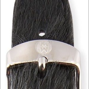 New Michele Metallic Purple Calf Hair Fur Watch Band - 20mm